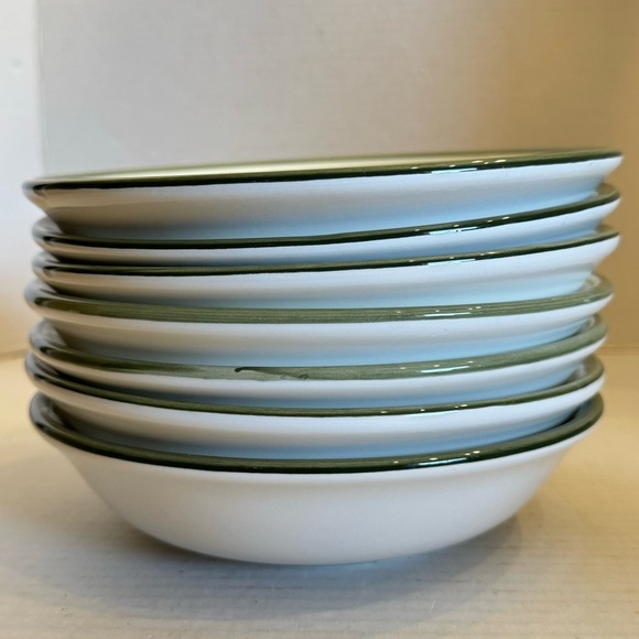 Gibson Designs PALM COURT GIDPAC Cereal Bowl Green Palm Tree Green - Set of 4 - Picture 10 of 16